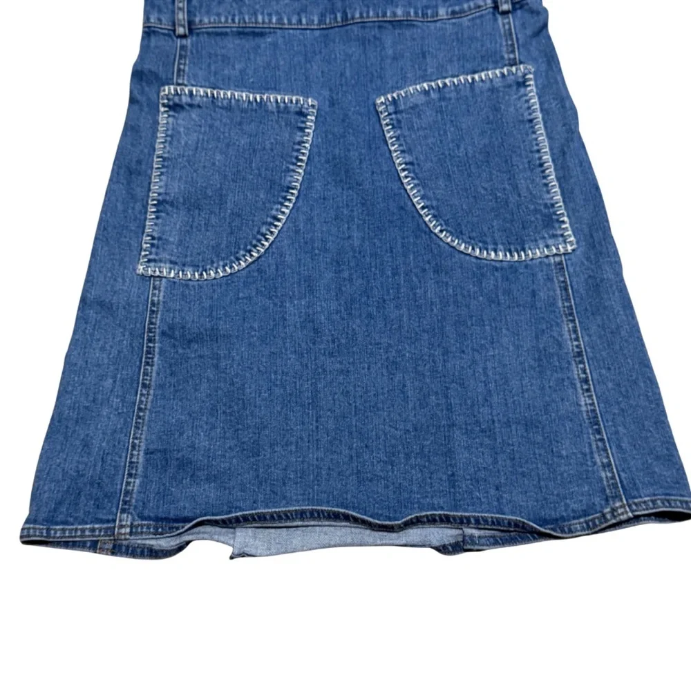 See by Chloé Denim Dress Shady Cobalt | Size 34 US 2 - Picture 6 of 12